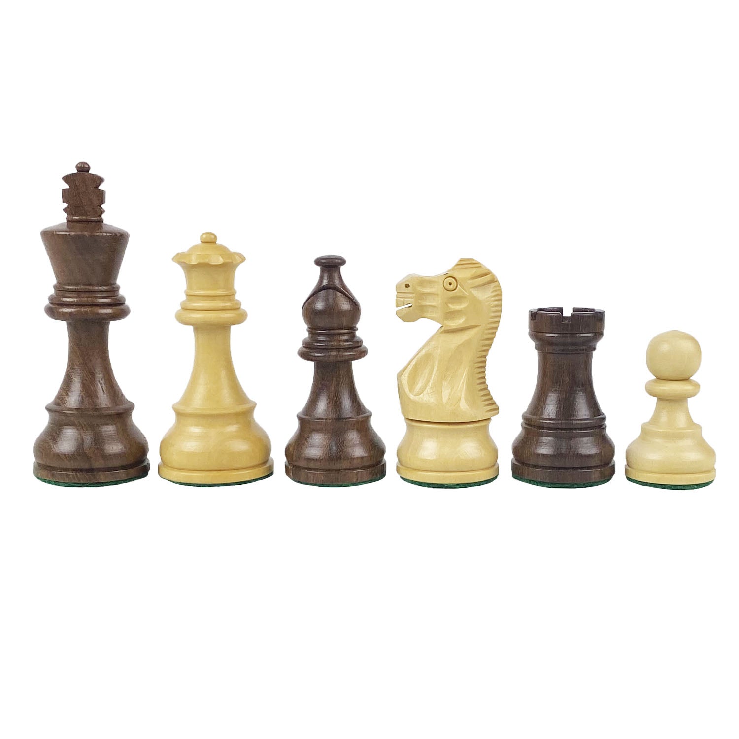 American Staunton | Brown Kiaat &amp; Beech solid wood board (large)