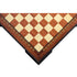 Top corner view of 42cm Beech Chess Board handcrafted in Turkey with rosewood and mother-of-pearl inlay with 42mm squares.