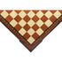 Corner top view of 50cm Beech Chess Board handcrafted in Turkey with rosewood and mother-of-pearl inlay with 50mm squares.