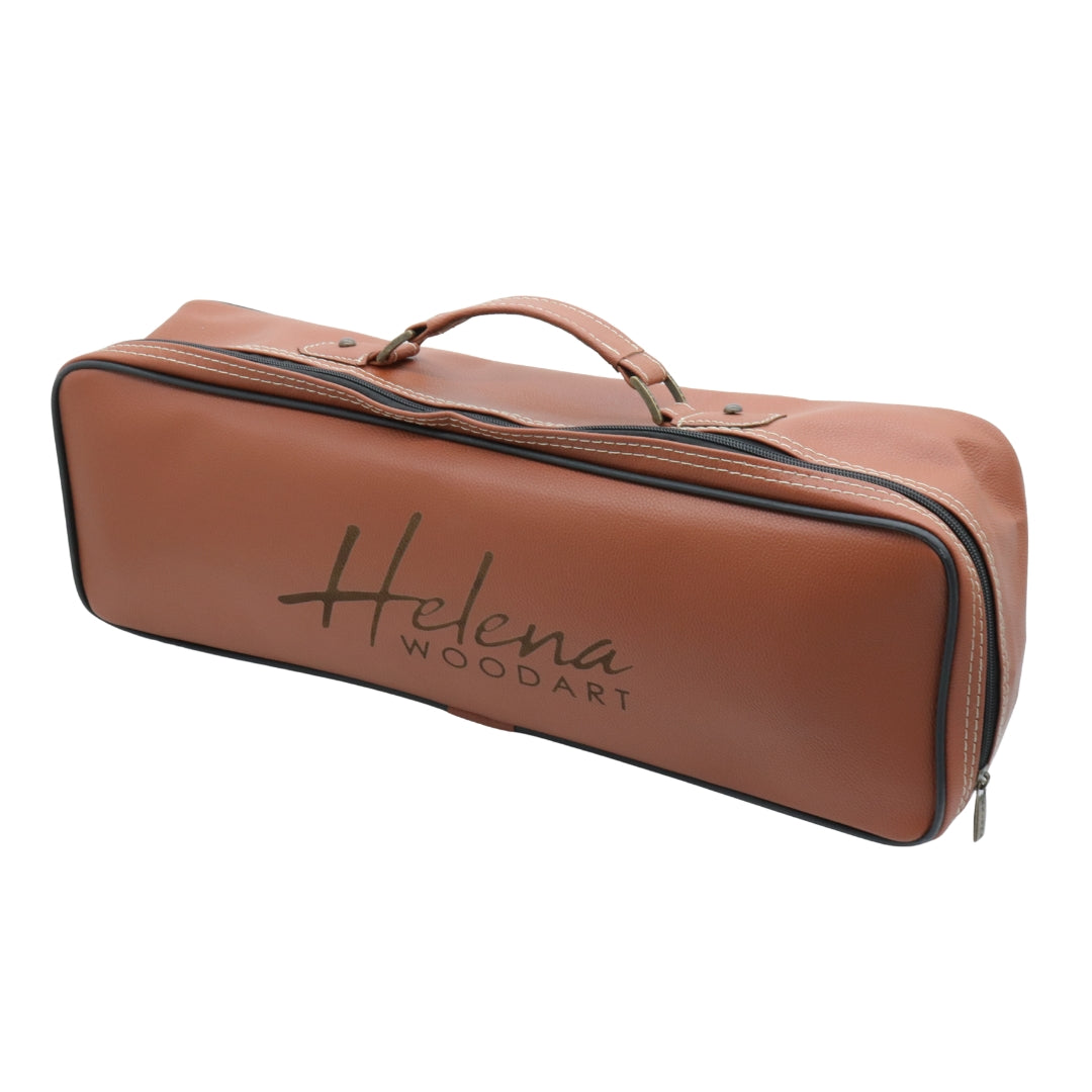 Luxury Rummikub set stored in quality faux leather carry bag