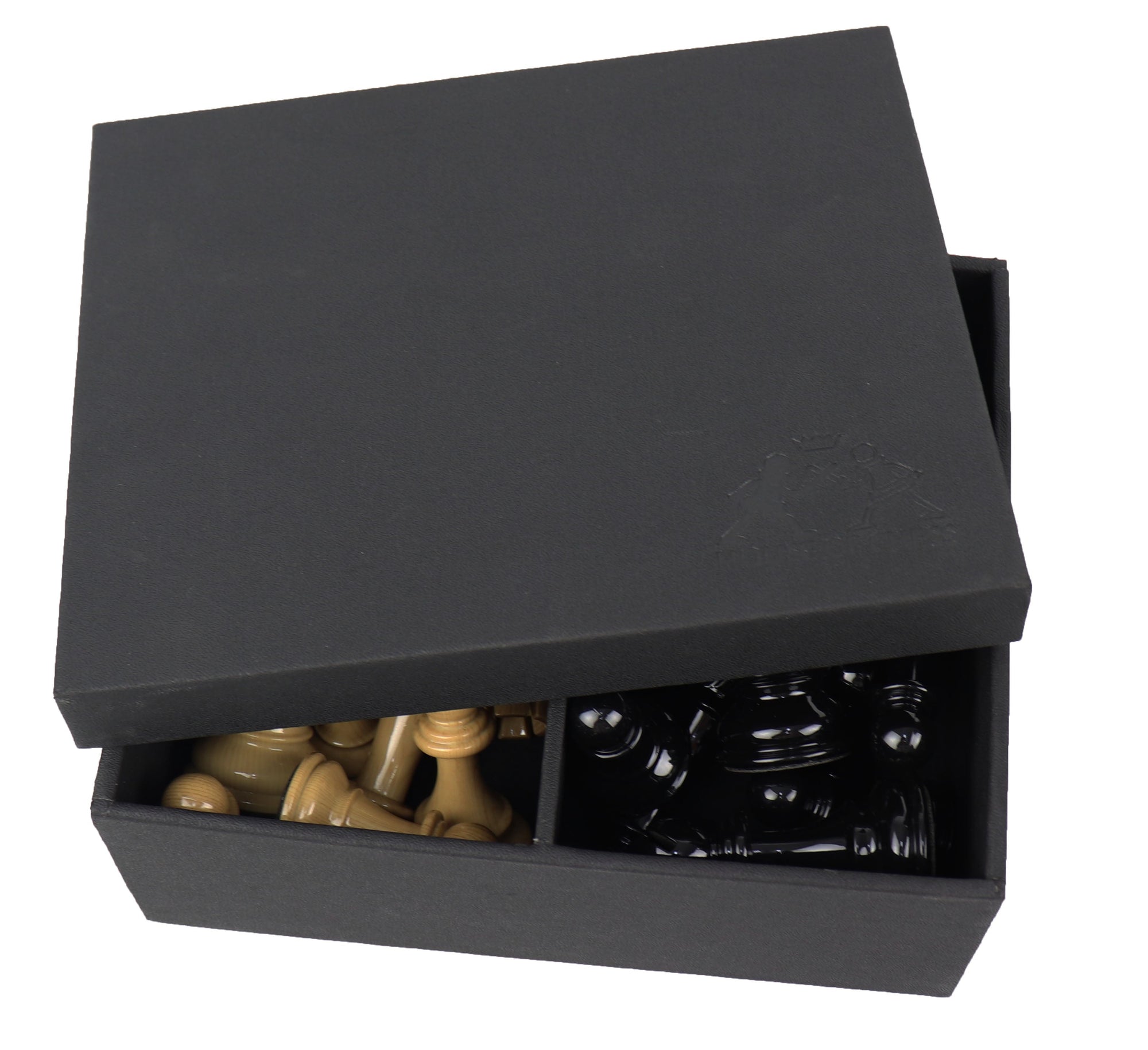 Traditional black &amp; wood-like finish pieces &amp; black Walnut board | xx large