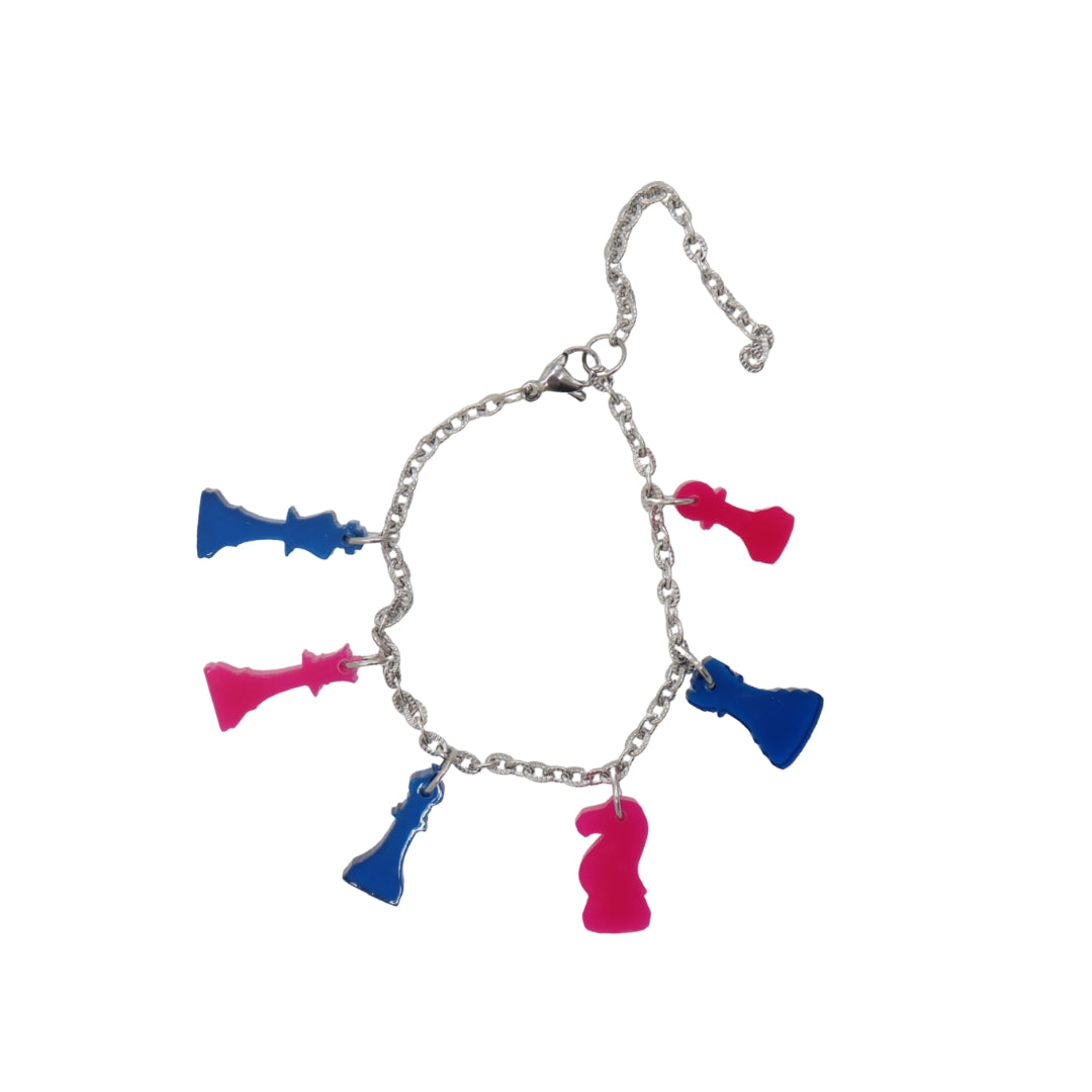 Charm Bracelet | Perspex | Chess Pieces