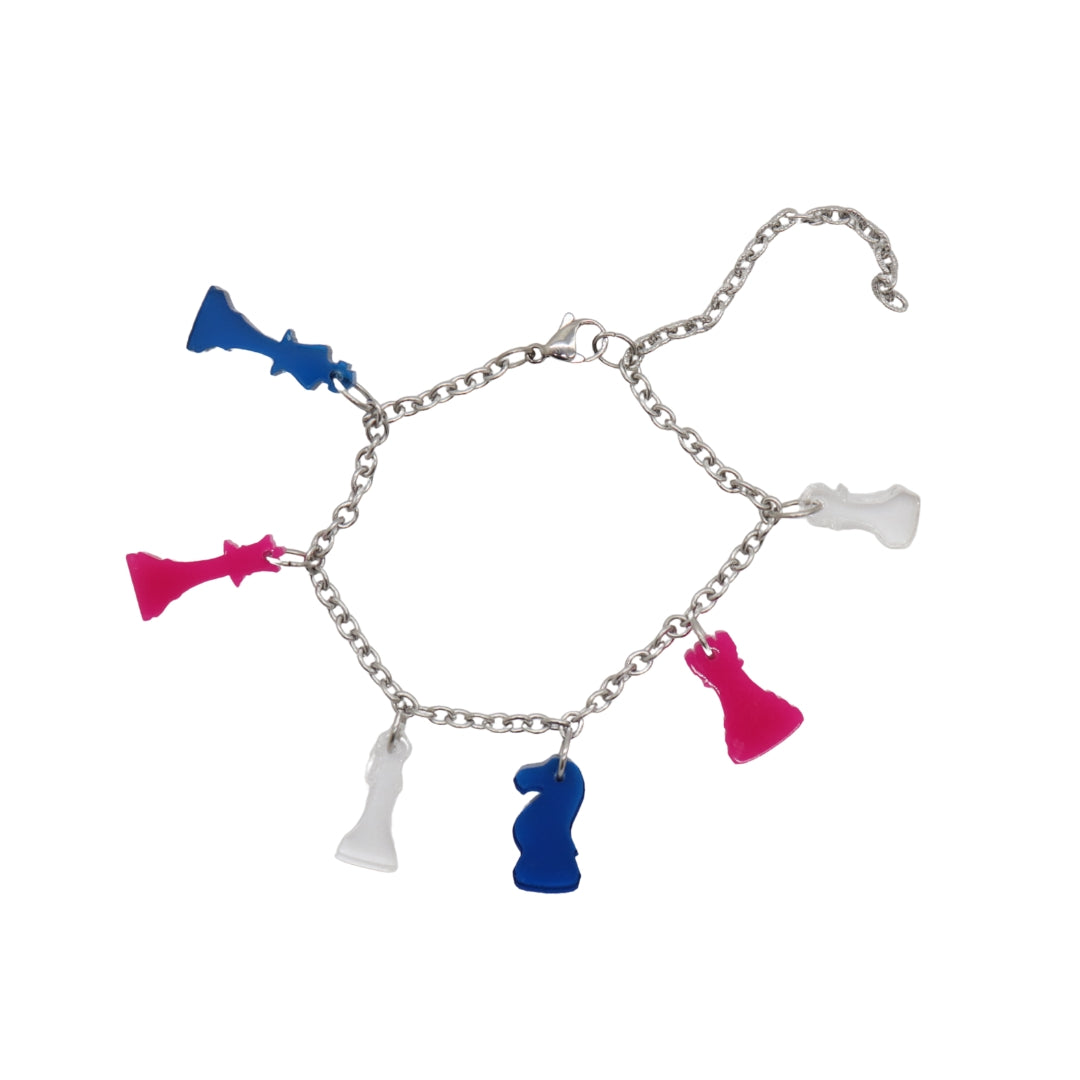 Charm Bracelet | Perspex | Chess Pieces