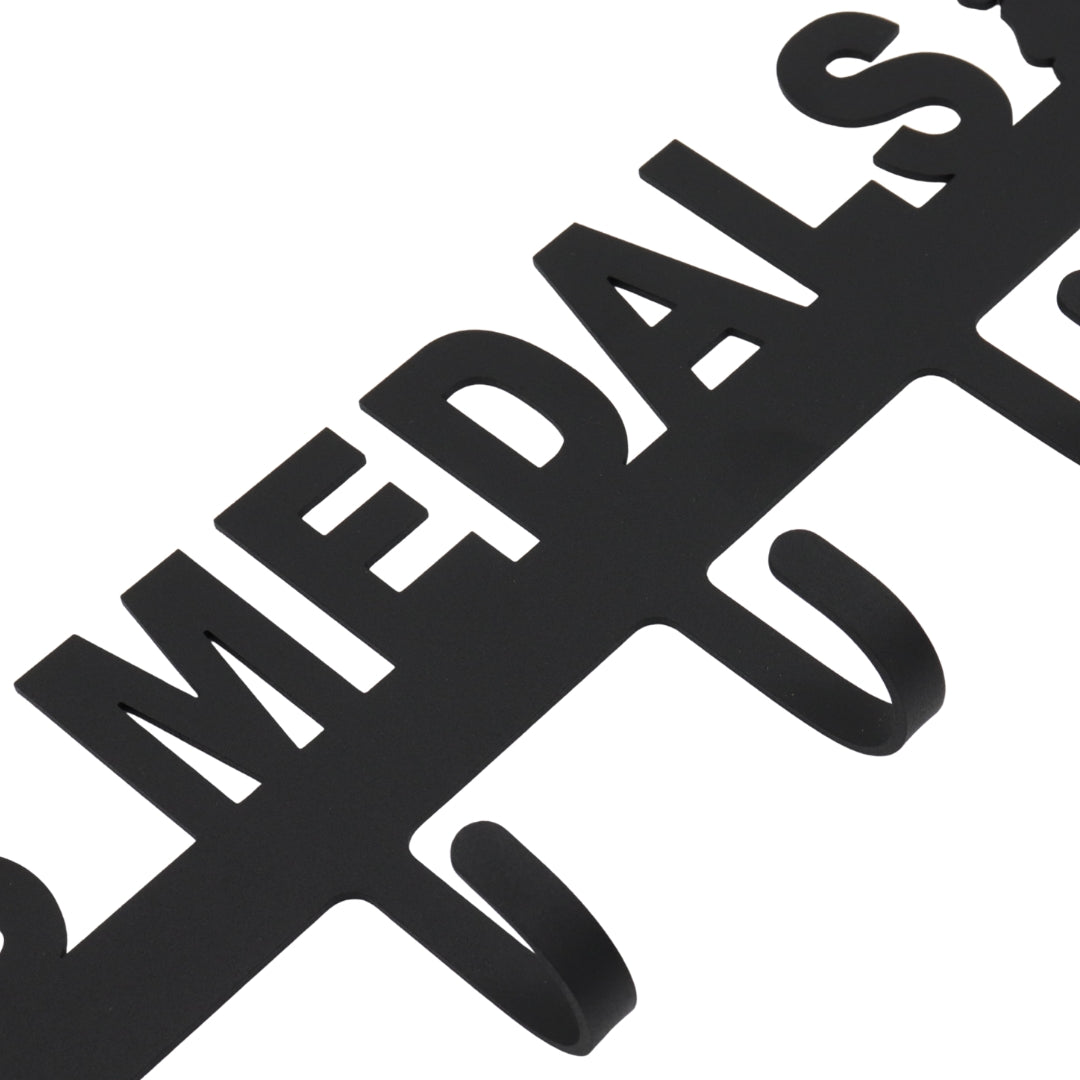 MEDAL HANGER | CHESS | 8 × Hooks | Black Powder Coated