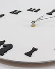 Chess Wall Clock | Round | Wood
