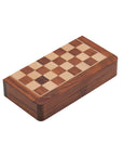 Travel Chess Set | Wooden | Magnetic | Folding | 25cm
