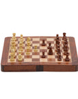 Travel Chess Set | Wooden | Magnetic | Folding | 25cm