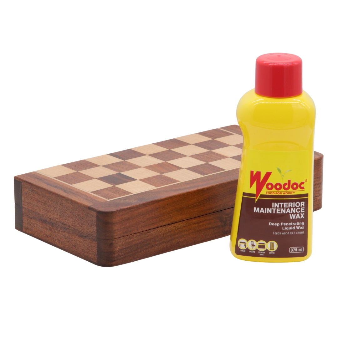 Travel Chess Set | Wooden | Magnetic | Folding | 25cm
