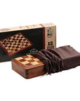 Travel Chess Set | Wooden | Magnetic | Folding | 30cm