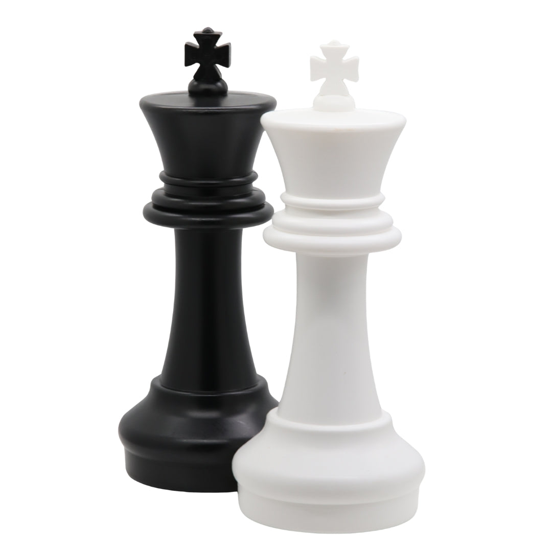 Giant plastic chess pieces 40cm king Staunton style