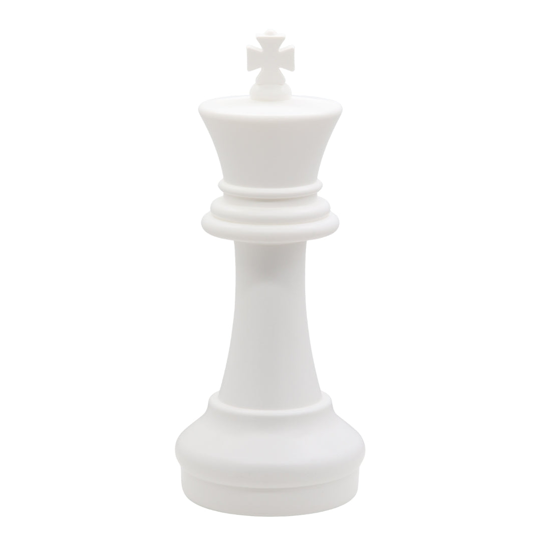 Giant plastic chess pieces 40cm white king 