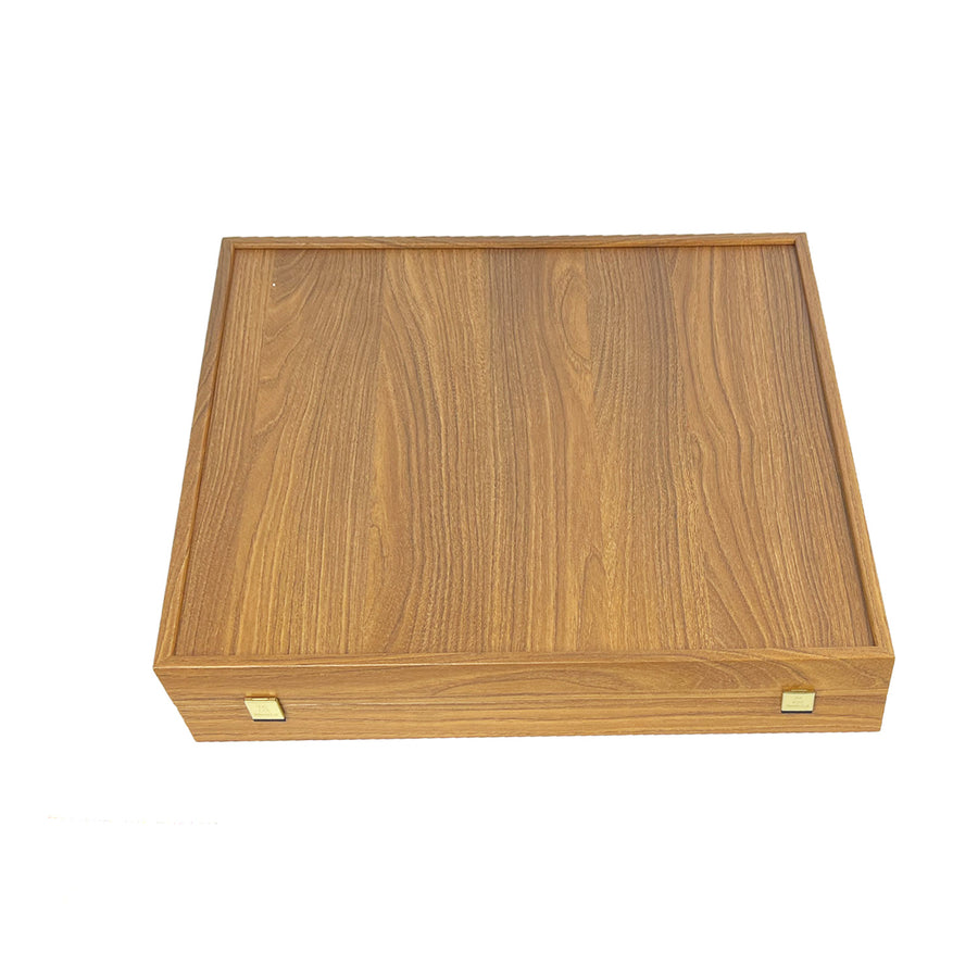 Complete set in walnut box | Classic pieces | Oak & Maple board (large)