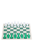 Green Vinyl Roll-Up Tournament Set | 50 mm Squares