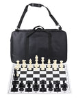 Hardback Folding Chess Set with Deluxe Canvas Bag | 47mm Squares