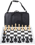 Hardback Folding Chess Set with Deluxe Canvas Bag | 57mm Squares