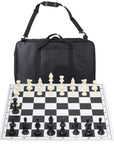 Hardback Folding Chess Set with Deluxe Canvas Bag | 57mm Squares