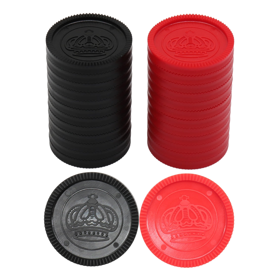 2-in-1 Garden Chess &amp; Checkers Set | 20cm King