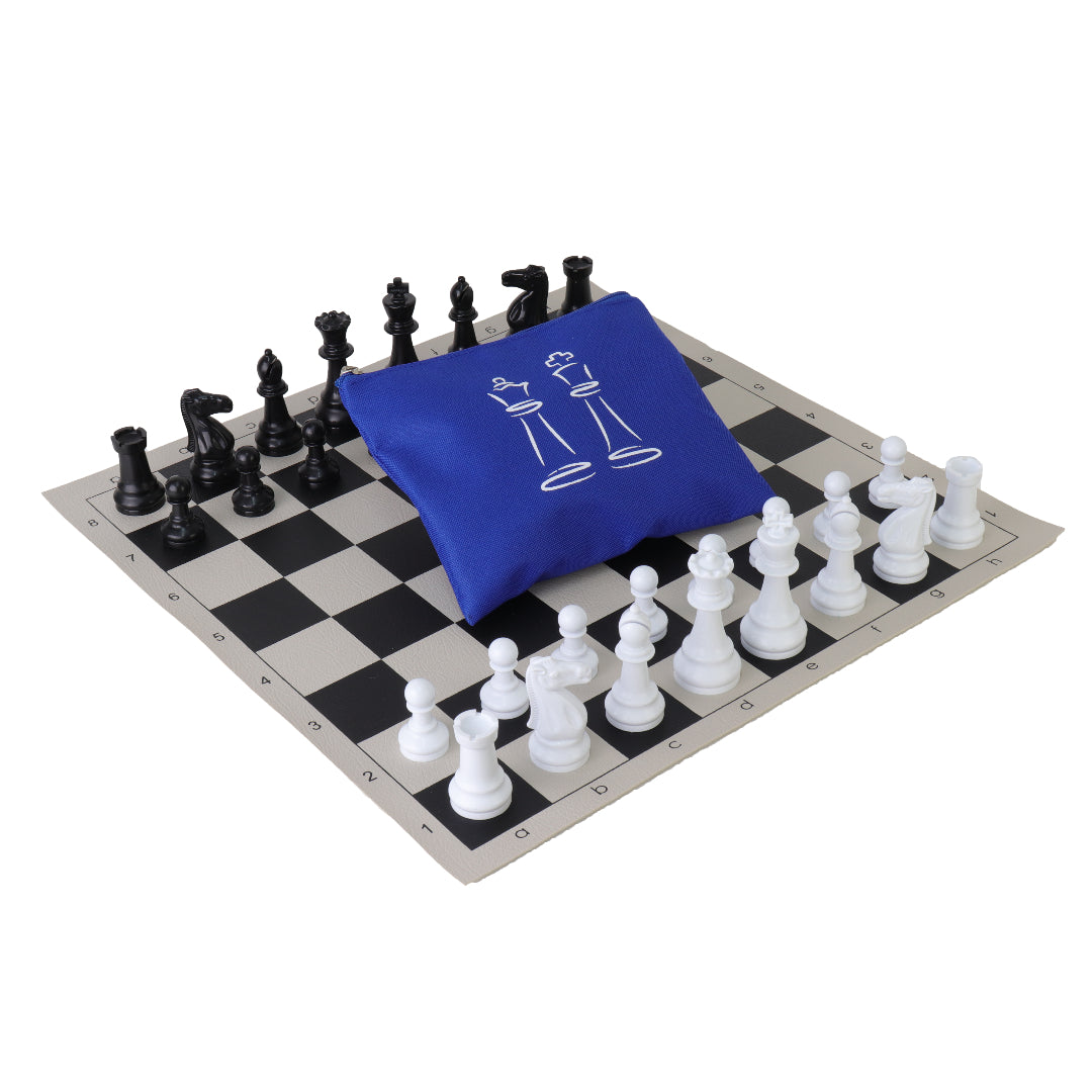 Vinyl Roll-up tournament set | zip canvas bag | medium