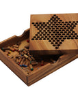 CHINESE CHECKERS in Box | 15 cm | Solid Wood