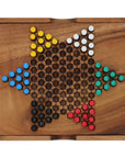 CHINESE CHECKERS in Box | 15 cm | Solid Wood