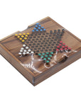 CHINESE CHECKERS in Box | 15 cm | Solid Wood