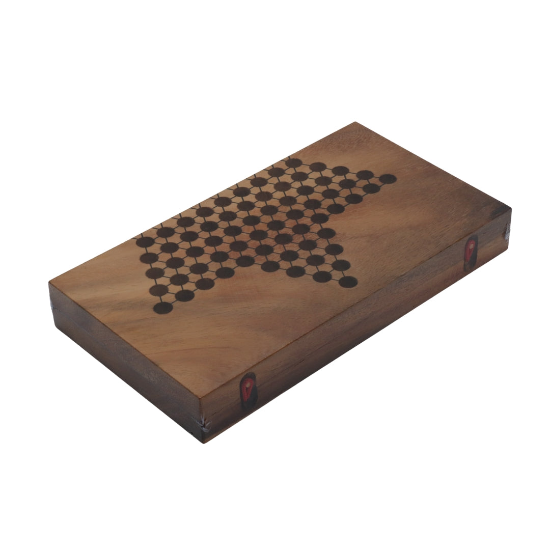 CHINESE CHECKERS Fold Set | 25 cm | Solid Wood