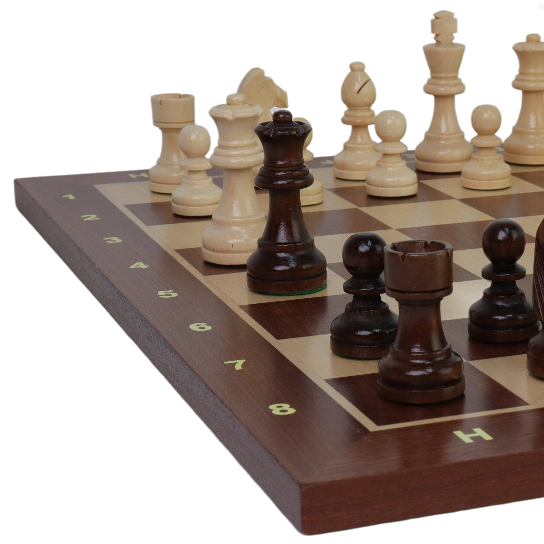 CLASSIC STAUNTON | Wooden Chess Pieces &amp; Board | 90mm King | 55mm Squares