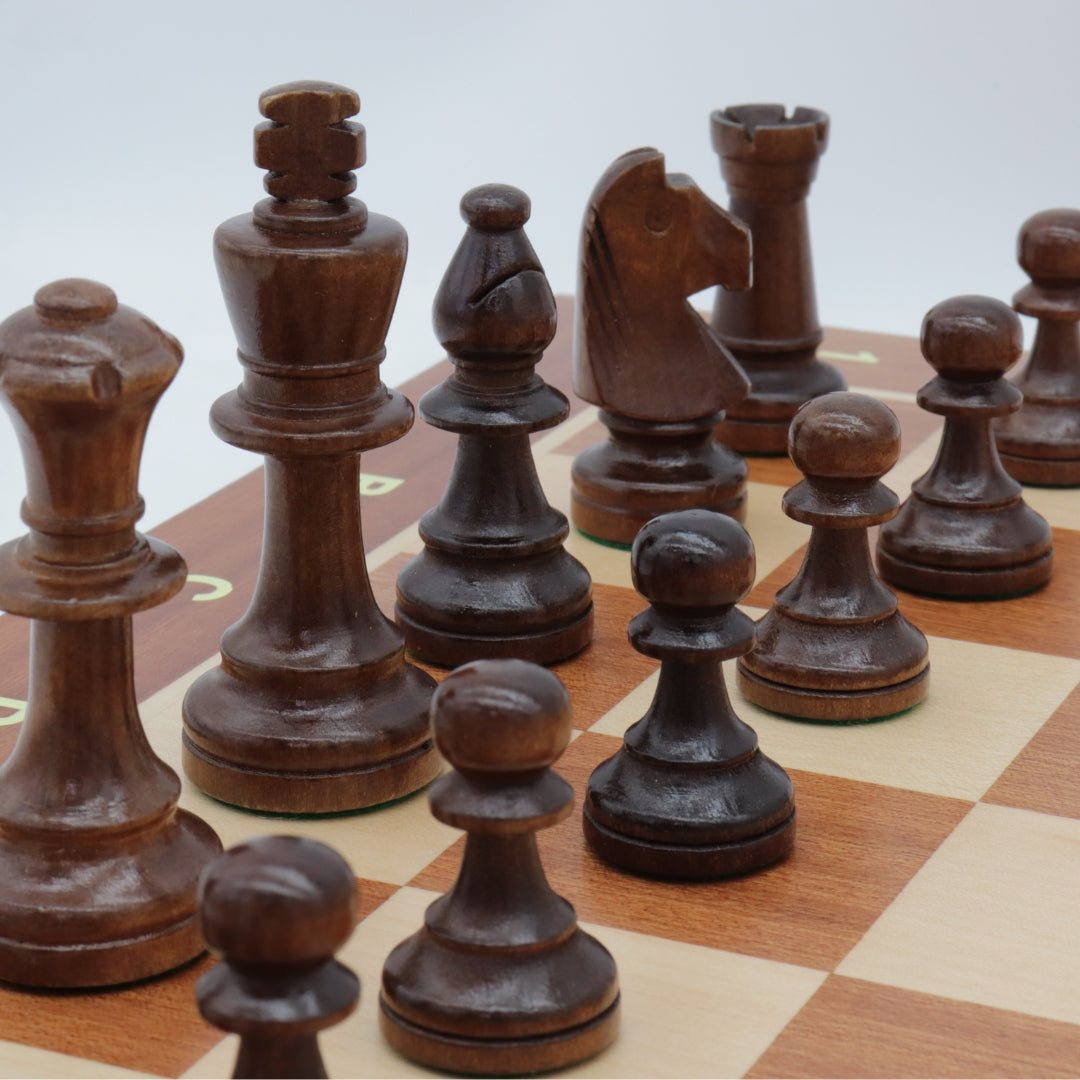 CLASSIC STAUNTON | Wooden Chess Pieces &amp; Board | 90mm King | 55mm Squares
