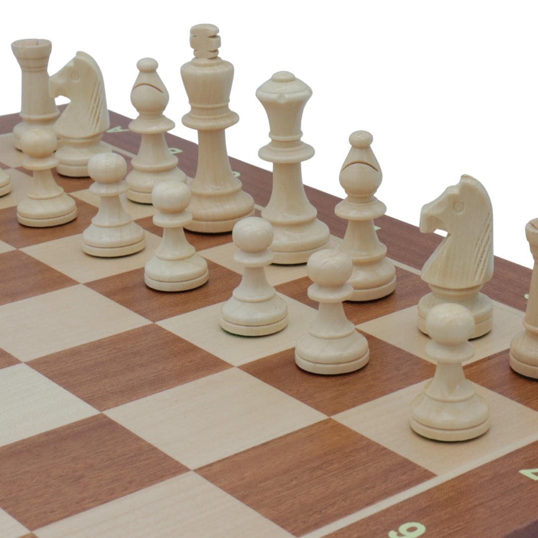 CLASSIC STAUNTON | Wooden Chess Pieces &amp; Board | 90mm King | 55mm Squares