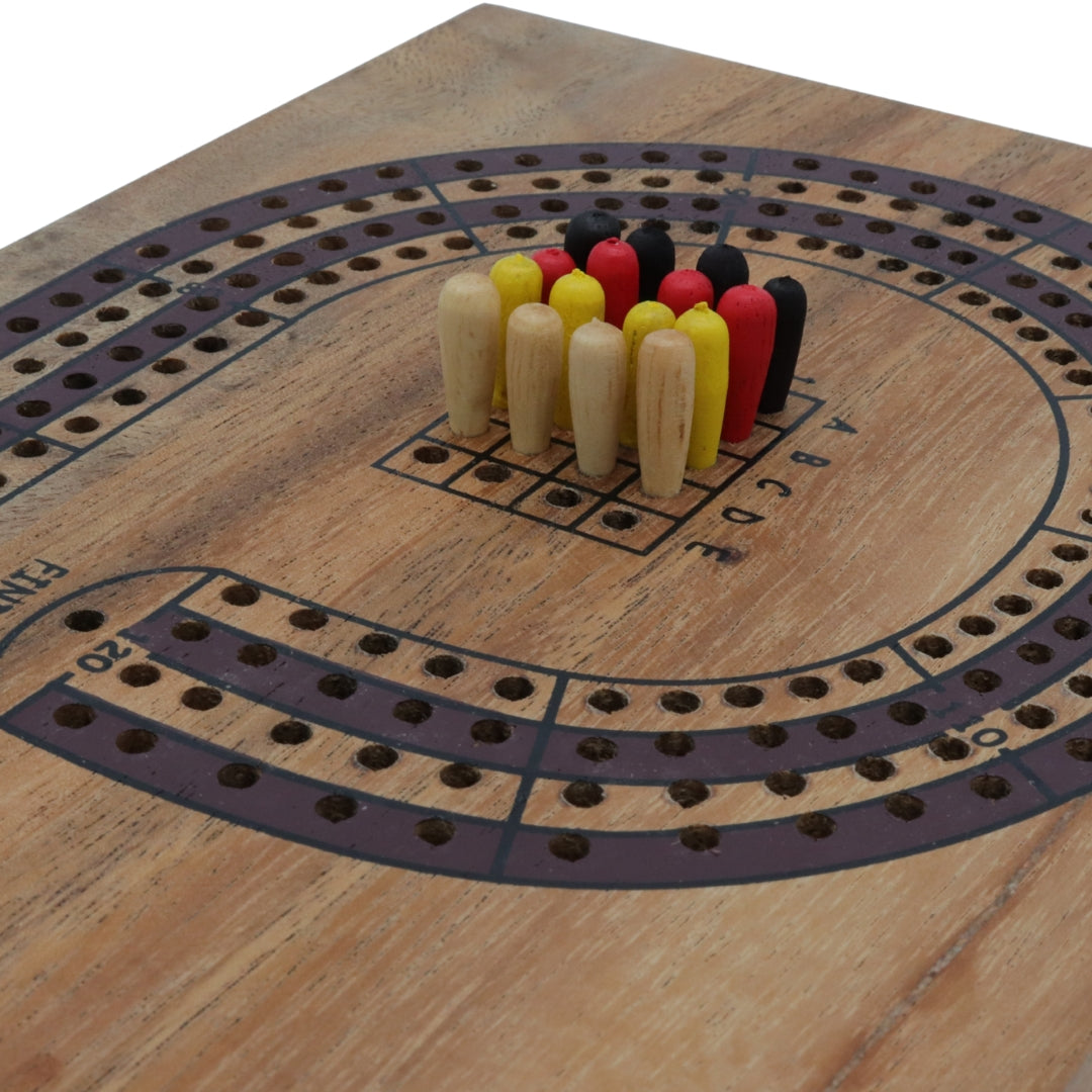 CRIBBAGE | 23 cm Board | Solid Wood – House of Chess