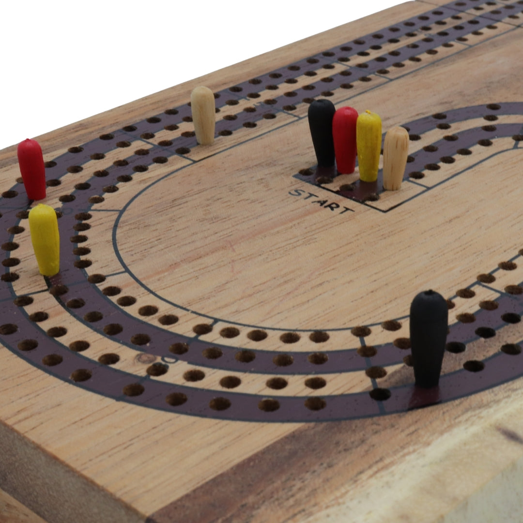 CRIBBAGE | 23 cm Board | Solid Wood – House of Chess