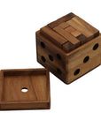 DICE BOX | 88 mm | Solid Wood | 25 pieces