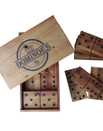 Dominoes in Box | 20 x 10cm Blocks | Solid Blackwood