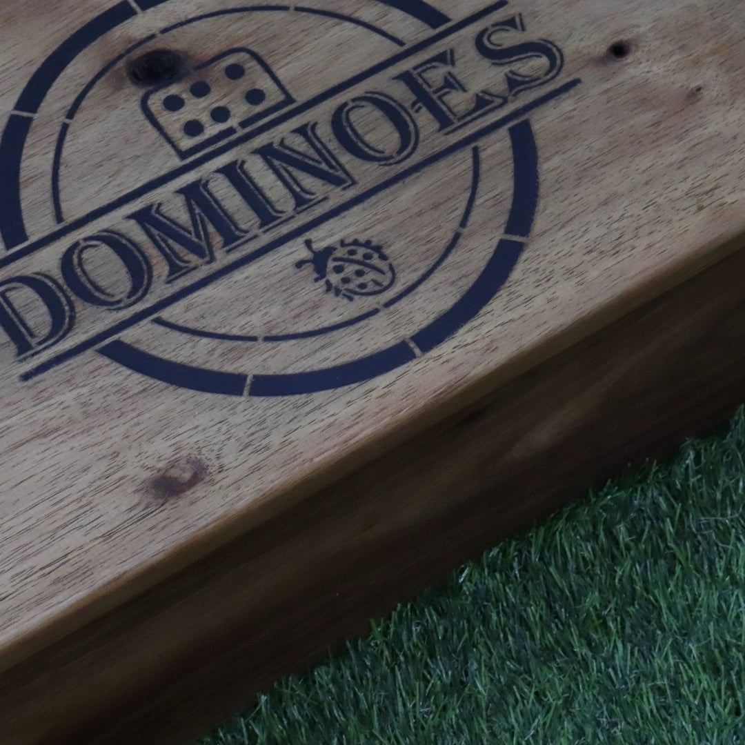 Dominoes in Box | 20 x 10cm Blocks | Solid Blackwood