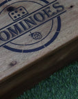 Dominoes in Box | 20 x 10cm Blocks | Solid Blackwood