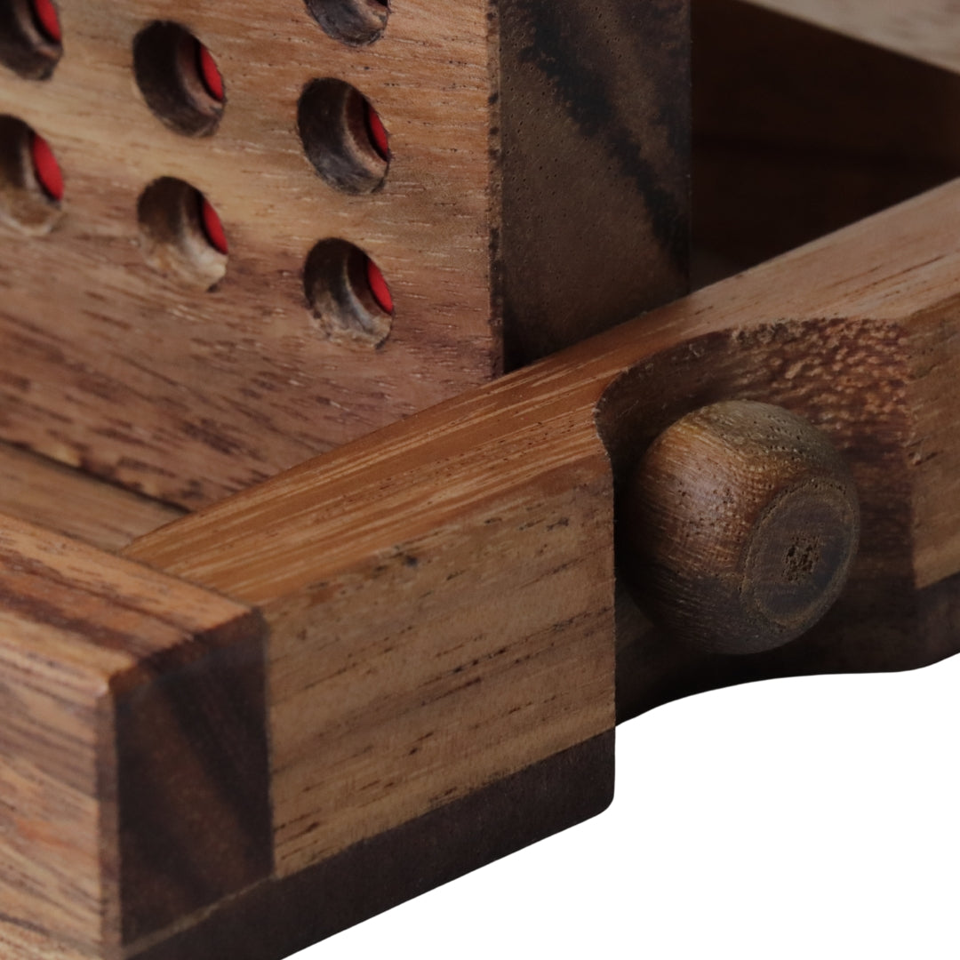 FOUR IN A ROW 2D | 16cm | Wood | Red &amp; Blue balls
