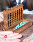 FOUR IN A ROW 2D | 16cm | Wood | Red & Blue balls