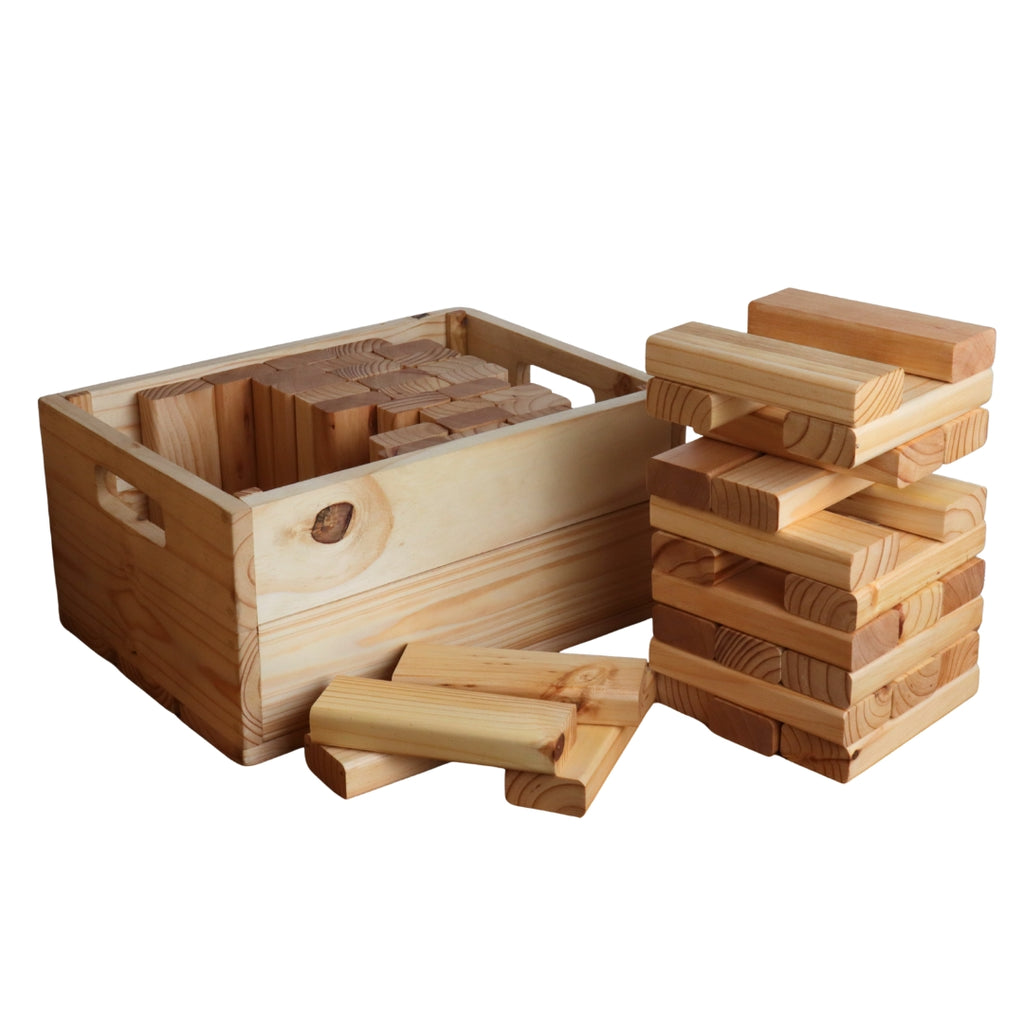 J'BLOX | 22 x 7cm Blocks | in Box | Solid Wood – House of Chess