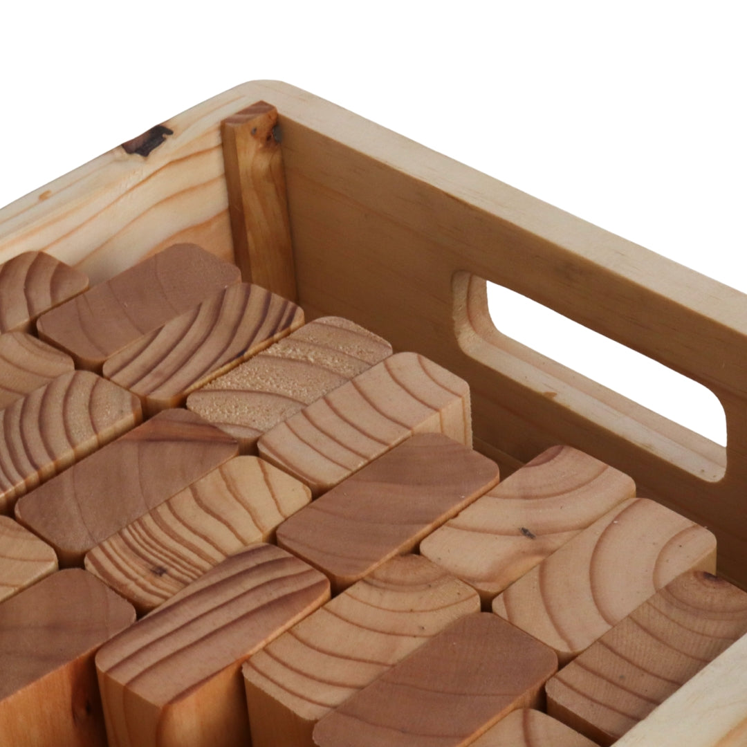 J&#39;BLOX | 22 x 7cm Blocks | in Box | Solid Wood