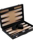 Leatherette Backgammon in Case With Side Racks | 38cm