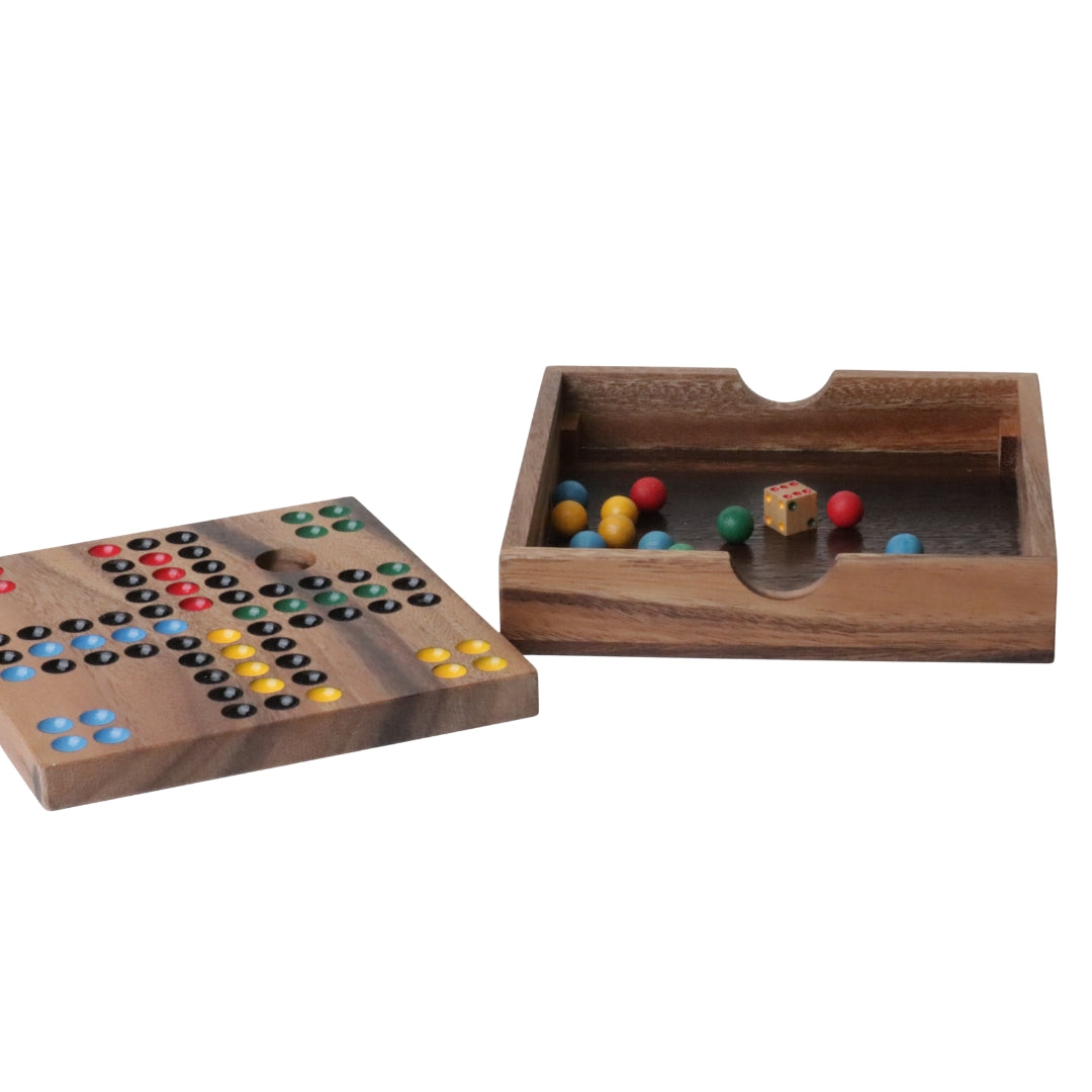 LUDO | 16cm | Monkeypod Wood | 4 Players
