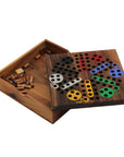 LUDO | 18 cm | Solid Wood | 6 Players