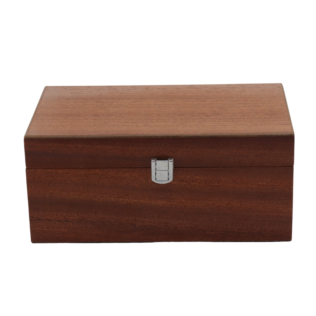 MAHOGANY | Wooden Chess Piece Box | Large