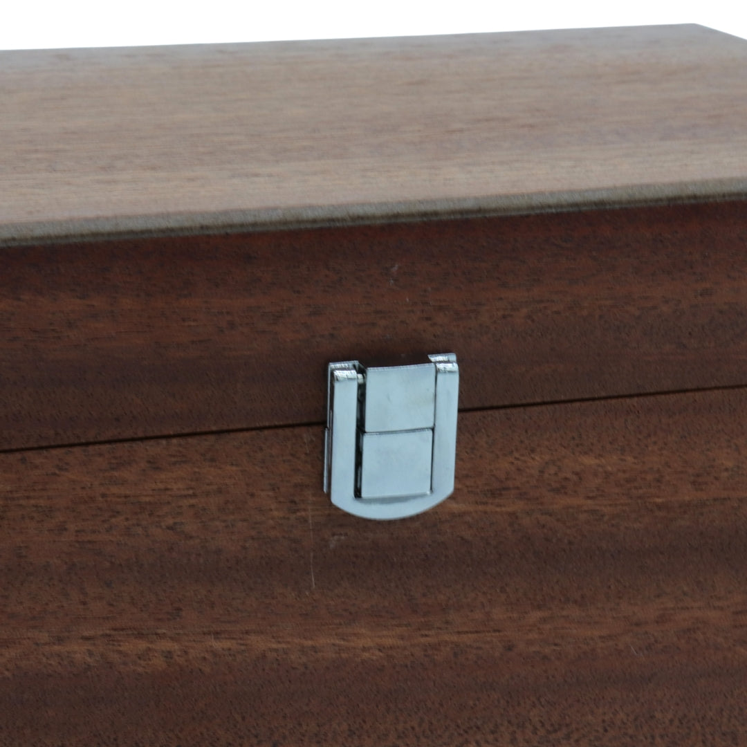 MAHOGANY | Wooden Chess Piece Box | Large