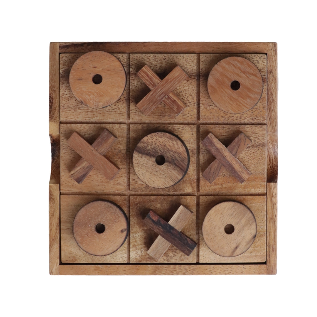 Noughts &amp; Crosses | 14cm | Solid Wood