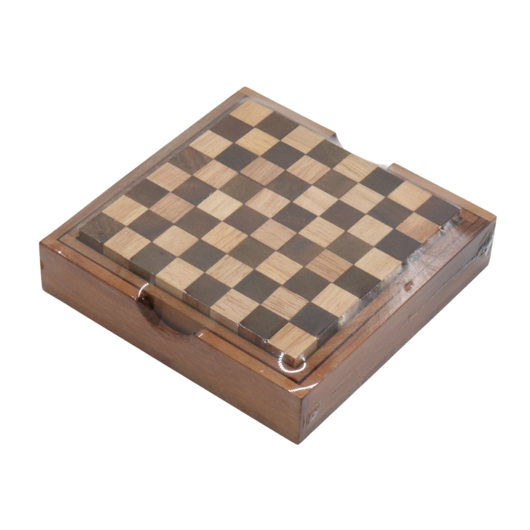 PENTOMINO CHESS BOARD | 14 cm | Solid Wood | 13 Pieces