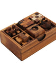 PUZZLE SET of 6 | Star Puzzle, Snake Cube, Notched Stick, Cube, Pigpen, Diamond