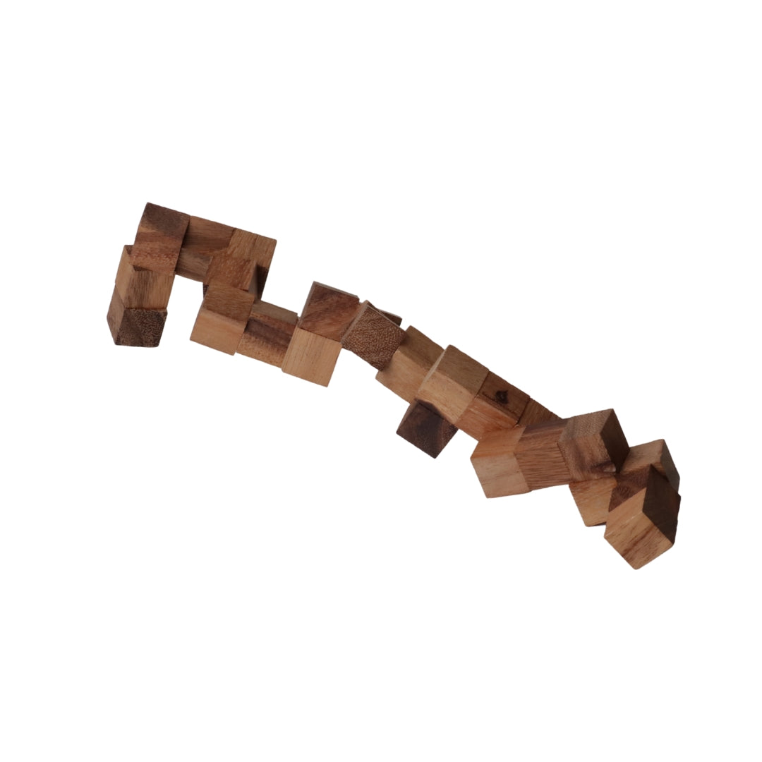 CUBE SERPENT | 57 mm | Monkeypod Wood