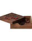 SOLITAIRE with Pegs | 11 cm Board | Monkeypod Wood