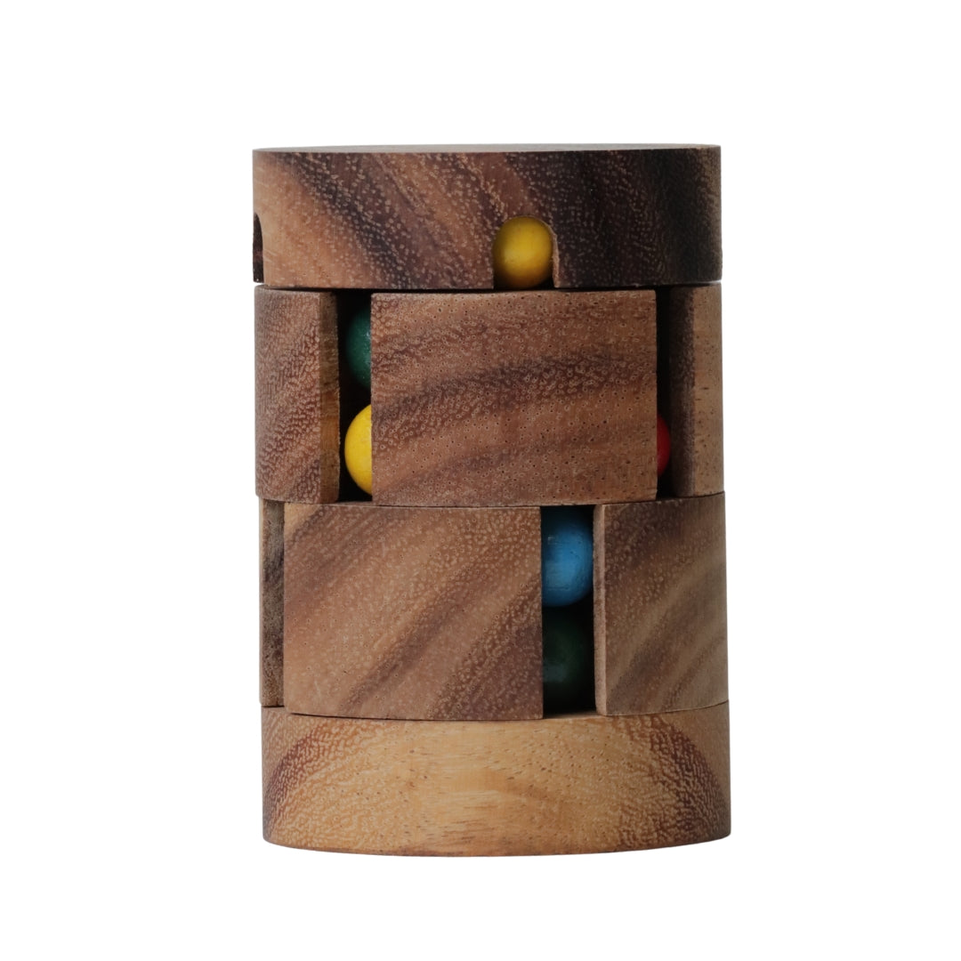 SPINNING DRUM | 10 cm | Monkeypod Wood
